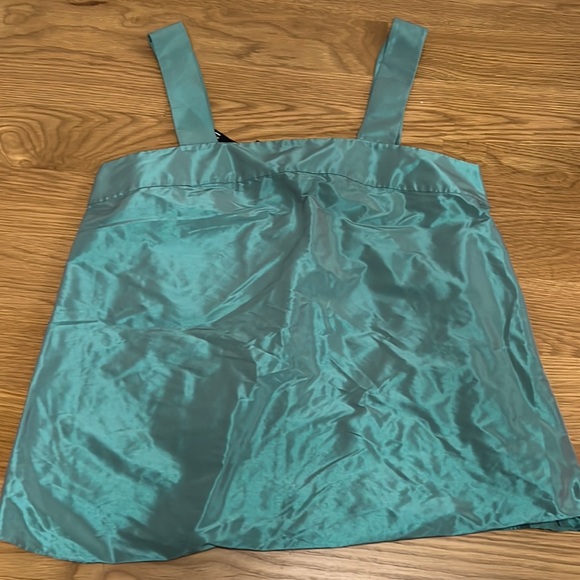 Tibi alexa square neck taffeta top size 4 - Picture 2 of 4